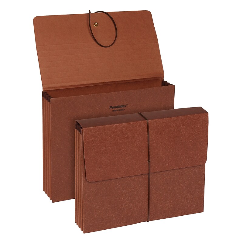 Pendaflex 30% Recycled Standard Expanding Wallet with Elastic Closure, Letter Size, Redrope (1053EL-OX) image 1