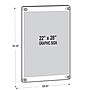 Azar Poster Holder, 22" x 28", Wall Mounted, Gold Acrylic (105531-GLD)~#|#~B0EB7E4D-4D90-435A-8E745828E5572173_sc7