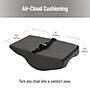 Mind Reader Memory Foam Ergonomic Lower Back Cushion Posture Corrector, Black/Blue (MEMCUSHGL-BLK)~#|#~B0EBC42A-976F-4345-8452DEC2F2A0E69F_sc7