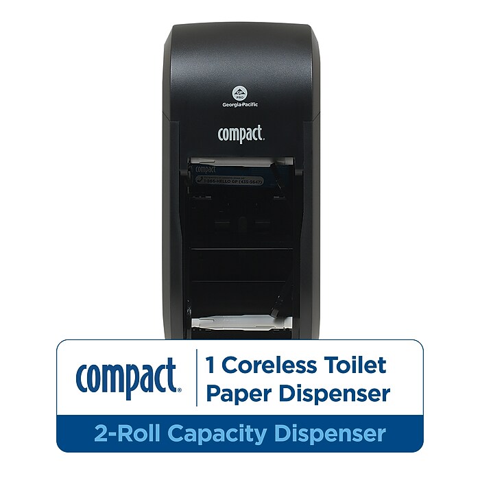 Georgia-Pacific Compact 2-Roll Coreless Toilet Paper Dispenser