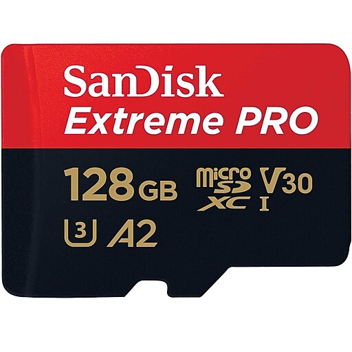 SanDisk Extreme PRO 128GB microSDXC Memory Card, Class 10, UHS I