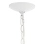 Lalia Home 3-Light 18" Adjustable Globe Hanging Metal and Clear Glass Ceiling LED Pendant, White (LHP-3010-WH)~#|#~B0F74989-7F21-4EF4-99EFCC5028BA16CC_sc7