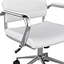 Martha Stewart Piper Faux Leather Swivel Executive Chair, White/Polished Nickel (CH2209212WH)~#|#~B0F9815D-3344-4A71-B3273C378EA056BC_sc7
