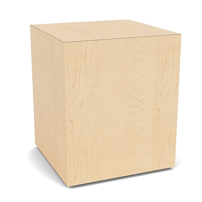 Lesro Mystic Lounge 17"W x 17"D Laminate End Table, Natural Maple (ML6320.TNM.DNM) image 1