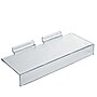 Azar Displays Acrylic Shoe Shelf with Sign Slot for Slatwall, 10"W x 1.25"H x 4"D, Clear, 10-Pack (556001-CLR-10PK)~#|#~B1058CD4-A5E8-4A33-994AA3D489700943_sc7