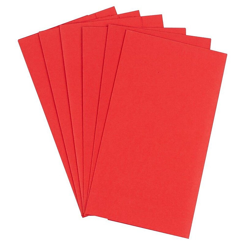 JAM Paper Wrapping Paper Sheets, 25' x 20", Red, 6/Pack(2770135262RE) image 1