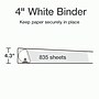 Cardinal XtraLife Heavy Duty 4" 3-Ring View Binders, D-Ring, White (26340)~#|#~B1086631-D864-4C6B-A3706E35BD4F83FD_sc7