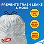 CloroxPro Glad ForceFlex 13 Gallon Tall Kitchen Trash Bag, 23.75" x 24.88", Low Density, .72 mil, Gray, 100/Box (70427)~#|#~B10C0E58-B0AF-47E9-835FE8676DEC04C2_sc7