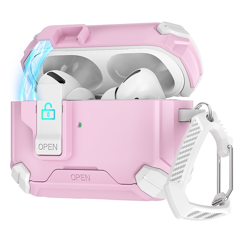 SaharaCase Raider Series Heavy Duty Case Compatible with Magsafe for Airpods Pro 3, Secure Lock, Desert Rose (HP00220) image 1