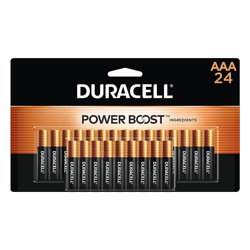 Duracell Coppertop AAA Alkaline Battery, 24/Pack (MN2400B240002) image 1