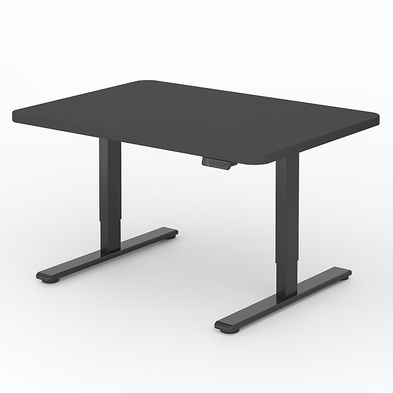 FlexiSpot ET262 55"W Electric Rectangular Adjustable Standing Desk, Black (4SPL-S09010075) image 1
