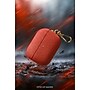 SaharaCase Indy Series Italian Suede Leather Case for Airpods Pro 3 (2025), Viper Red (HP00239)~#|#~B112AD72-21DE-4E01-B6D21796F055F2D7_sc7