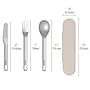 bentgo Stainless Steel Utensil Set, Sand (BGSSUT-SD)~#|#~B11917AC-EE33-4F91-B86D9AF035E17156_sc7