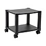 Mind Reader 2-Shelf Mobile Printer Utility Cart with Wheels, Black (PRCARTSM-BLK)~#|#~B1193C68-244C-41DE-BAC5F121A1C64F55_sc7