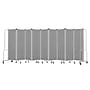 National Public Seating Robo Series 9-Panel Folding Mobile Room Divider, 72"H x 210"W, Grey Fabric (RDG6-9PT02)~#|#~B11B21CA-A423-4A2F-986060D5E0C5C769_sc7