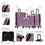 InUSA Trend 4-Piece Hardside Spinner Luggage Set, TSA Checkpoint Friendly, Rose Gold (IUTRESMLXL-ROS)~#|#~B11EB3EF-AEB4-4116-A1DAD321E5AD9A0D_sc7