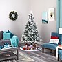 Nearly Natural 7-ft Flocked Rock Springs Spruce Artificial Christmas Tree with 800 Bendable Branches (T1747)~#|#~B1280376-75A4-4A56-BC56EABF23997094_sc7