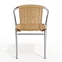 Flash Furniture Lila Aluminum/Rattan Stacking Chair, Beige (TLH020BGE)~#|#~B12EE001-5C7A-423C-8E3FF2EFA0E47DC3_sc7