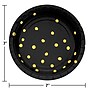 Creative Converting Black and Gold Foil Dot Paper Dessert Plates, 96/Pack (329932)~#|#~B1312D80-8A47-4042-B25DA7D09BC61210_sc7