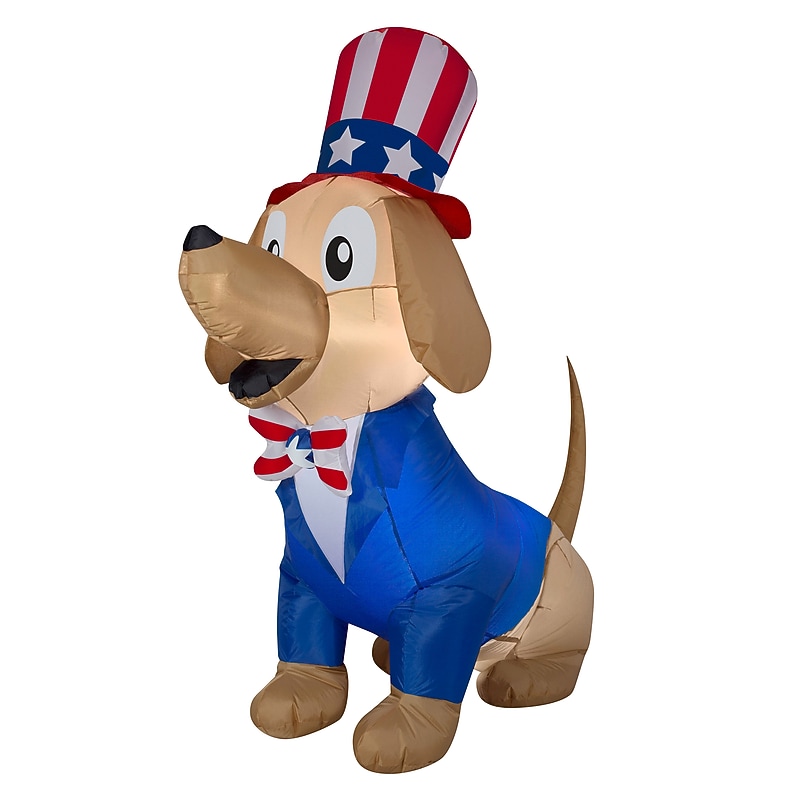National Tree Company 60" Inflatable Patriotic Pooch (GE9-48973-1) image 1