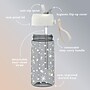 bentgo Whimsy & Wonder Plastic Water Bottle, 15 oz., Starry Sprinkle (BGKDWB1-STR)~#|#~B13680B7-12F7-4760-B9BCBC7ACA396EF1_sc7