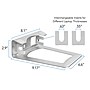 Mount-It! 2" x 10" Vertical/Horizontal Aluminum Laptop Stand, Silver (MI-7276)~#|#~B13A4734-2EA2-4BD3-A6A2586DD4B26328_sc7