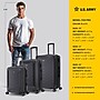 US Army FOX PRO 3-Piece Hardside Spinner Carry-On Luggage Set, TSA Checkpoint Friendly, Black (USLFPROSML-BLK)~#|#~B13DAC6E-38ED-4EF0-824C5D5FE12DDD06_sc7