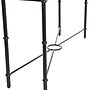 Storied Home Saratoga Rustic Solid Wood and Metal Console Table, Barn Door Grey (EC1096)~#|#~B13E03EA-29E2-4404-AF158504A0BD00DD_sc7