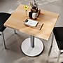 Flash Furniture Bennett Wooden Commercial Indoor Table, 30" x 24", Natural Top/Silver Base (GSF2430NTTR18S)~#|#~B13F2E5D-5734-45C7-977C7EE398F32407_sc7