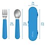 bentgo Kids Stainless Steel Utensils, Blue (BGKDUTSS-B)~#|#~B1433B03-7E41-4E6C-9305BF891A82E97F_sc7