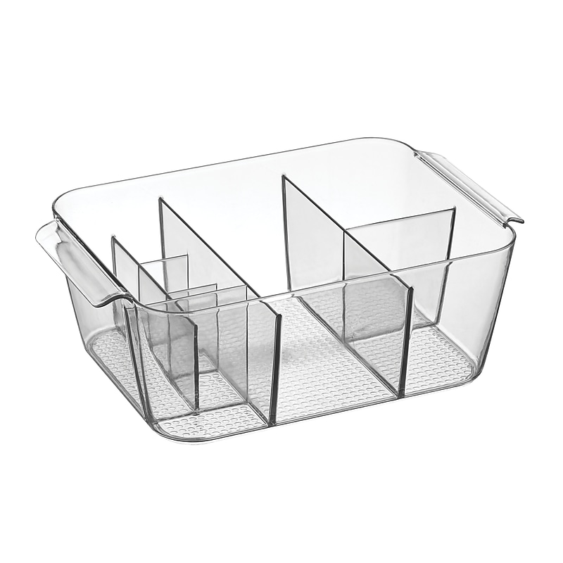 iDESIGN Small Plastic Storage Bin, Clear (35870) image 1