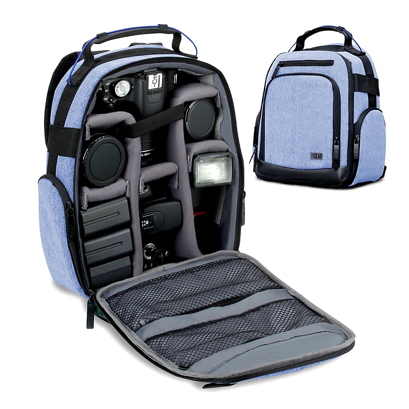 USA GEAR U Series Camera Backpack, Blue (GRULUBK100BLEW) image 1