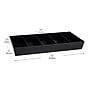 Mind Reader Plastic Snack Tray Countertop Organizer Condiment Holder, Black (SNACKORGT-BLK)~#|#~B15062A7-1503-48CA-A40642E4D356B21B_sc7
