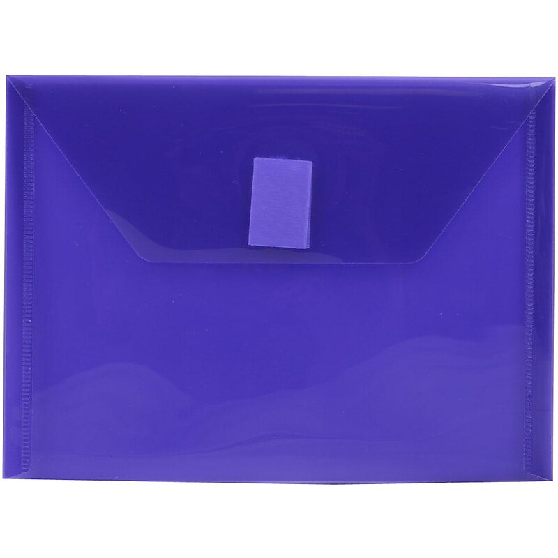 JAM Paper Premium Plastic Document File, Purple, 3/Pack (920V0PUX3) image 1