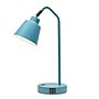Simple Designs Sleek Essentials LED Desk Lamp, 16", with USB Ports, Cyan Blue (LD1071-CYN)~#|#~B150B072-2BC1-4162-AFDA2EC193E4F5F4_sc7