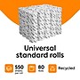 Coastwide Professional Recycled Toilet Paper, 2-ply, White, 550 Sheets/Roll, 80 Rolls/Carton~#|#~B151651A-783B-49FE-A522DCB093DC1E55_sc7