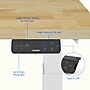 FlexiSpot E7 Commercial 55''W Electric Rectangular Adjustable Standing Desk, Rubber Wood/White (E7WCOM5528-RW)~#|#~B151A930-3A2A-4916-A133778C397EBA92_sc7