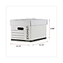 Universal Extra-Strength Storage Box, Letter/Legal Size, White, Stacking Strength 1,500 lbs., 12/Ct~#|#~B1573EF8-EDC2-4866-9C7DFC4A7D9F0D9B_sc7