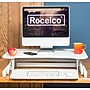 Rocelco 32"W Adjustable Standing Desk Converter, White (R ADRW)~#|#~B16131CA-FDA8-437C-9E26AFA9ABD0FAB1_sc7