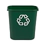 Rubbermaid Resin Indoor/Outdoor Recycling Bin, 7 Gallon, Green (FG295606GRN)~#|#~B16462BC-202E-4A5B-983EA9053ADEFA97_sc7