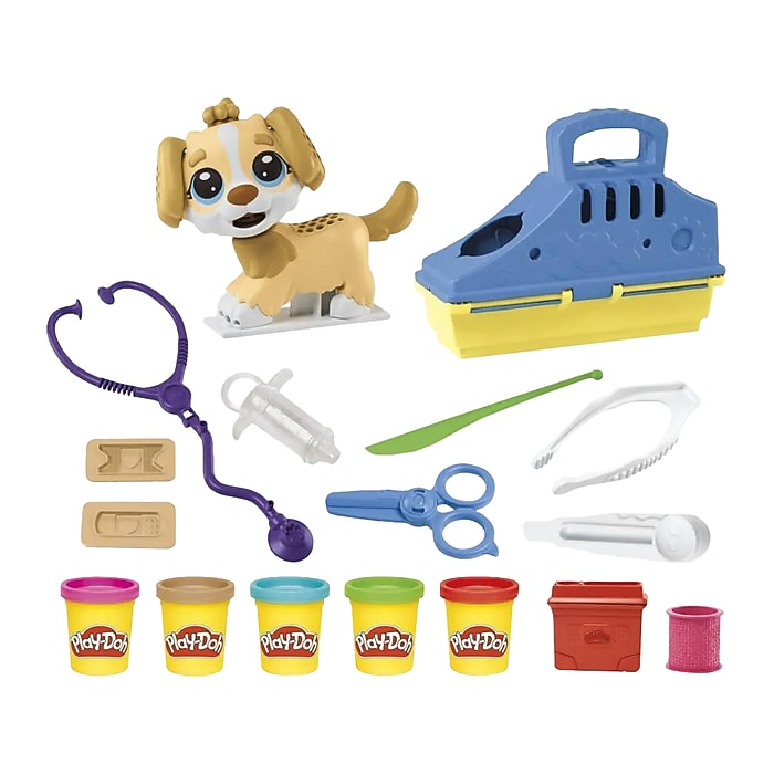 Play-Doh Care 'n Carry Vet Playset with Toy Dog (F3639) | Staples