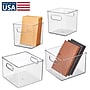 iDESIGN Medium Stackable Plastic Storage Bin, Clear (95568N)~#|#~B16BE3FA-D3FE-4E2C-B8BF6ACDA301C48A_sc7