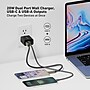 CODi 20W Dual Port Wall Charger, USB-C & USB-A Outputs, Black (A01102)~#|#~B16CA2F6-BF0E-44E7-B4F0CED57F37BC1C_sc7