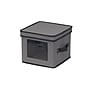 Household Essentials Medium Stackable Folding Fabric China Plate Storage Box, 8" x 10"x 10", 14 Qt., Gray (52534-1)~#|#~B16CB016-E44A-41BE-B5C797715CE22B65_sc7