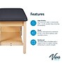 Aristo Wood H-Brace Physician Exam Table with Shelf, Cabinet, Paper Cutter, and Holder, 500lbs. Capacity, Black ~#|#~B16CCD6A-CC61-480D-A778B0E3A1FC650C_sc7