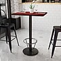 Flash Furniture Laminate Table Top with Round Base, 24" x 30", Mahogany (XUMA2430TR18B3F)~#|#~B170623C-D944-4040-87BDDBAE7048D71B_sc7