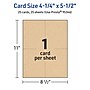 Avery Integrated Cards, 4.25" x 5.5", Matte Kraft Brown, 25/Pack (95346)~#|#~B1721D91-0406-4D7E-AF00F7D600F74007_sc7
