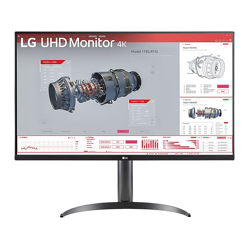 LG 32" 4K Ultra HD 100 Hz LCD Monitor, Black (32BR55U-B) image 1