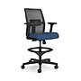 HON Ignition 2.0 ReActiv Back Vinyl Task Stool with Footrest and Lumbar Support, Black/Blue (HITSRA.S0.A.H.0S.SX04.BL.SB.T)~#|#~B17BF2E2-C49A-4972-B0490B304F0C59DD_sc7