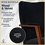 Finch NEO ONE Ergonomic Velvet Fabric/Wood Swivel Executive Chair, Black (52304-BLK)~#|#~B17D9451-BFEB-453A-B71218A52A9729B6_sc7